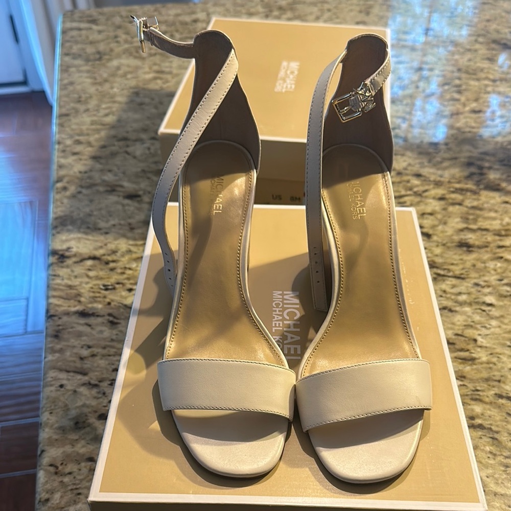 Michael Kors Beige Strappy Heels